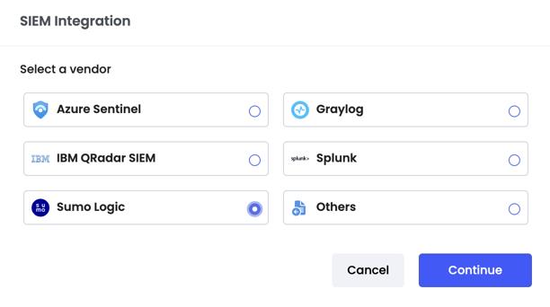 Sumo Logic and Continue